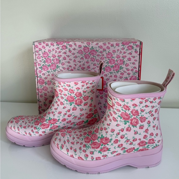 Hunter x LoveShackFancy Pink Floral Rain Boots - Picture 3 of 8